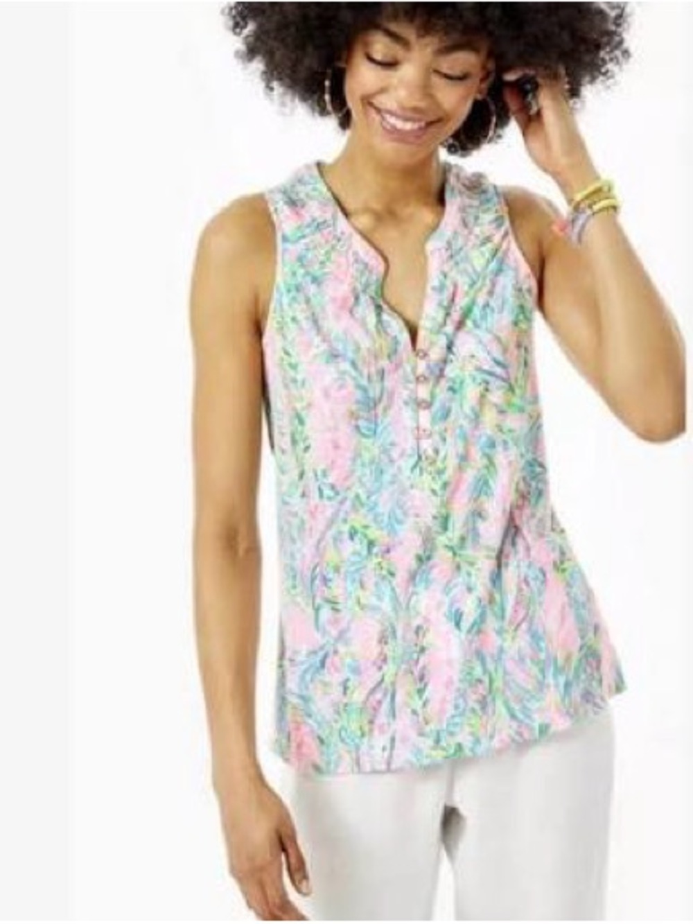 Lilly Pulitzer Unicorn of the Sea Essie Top